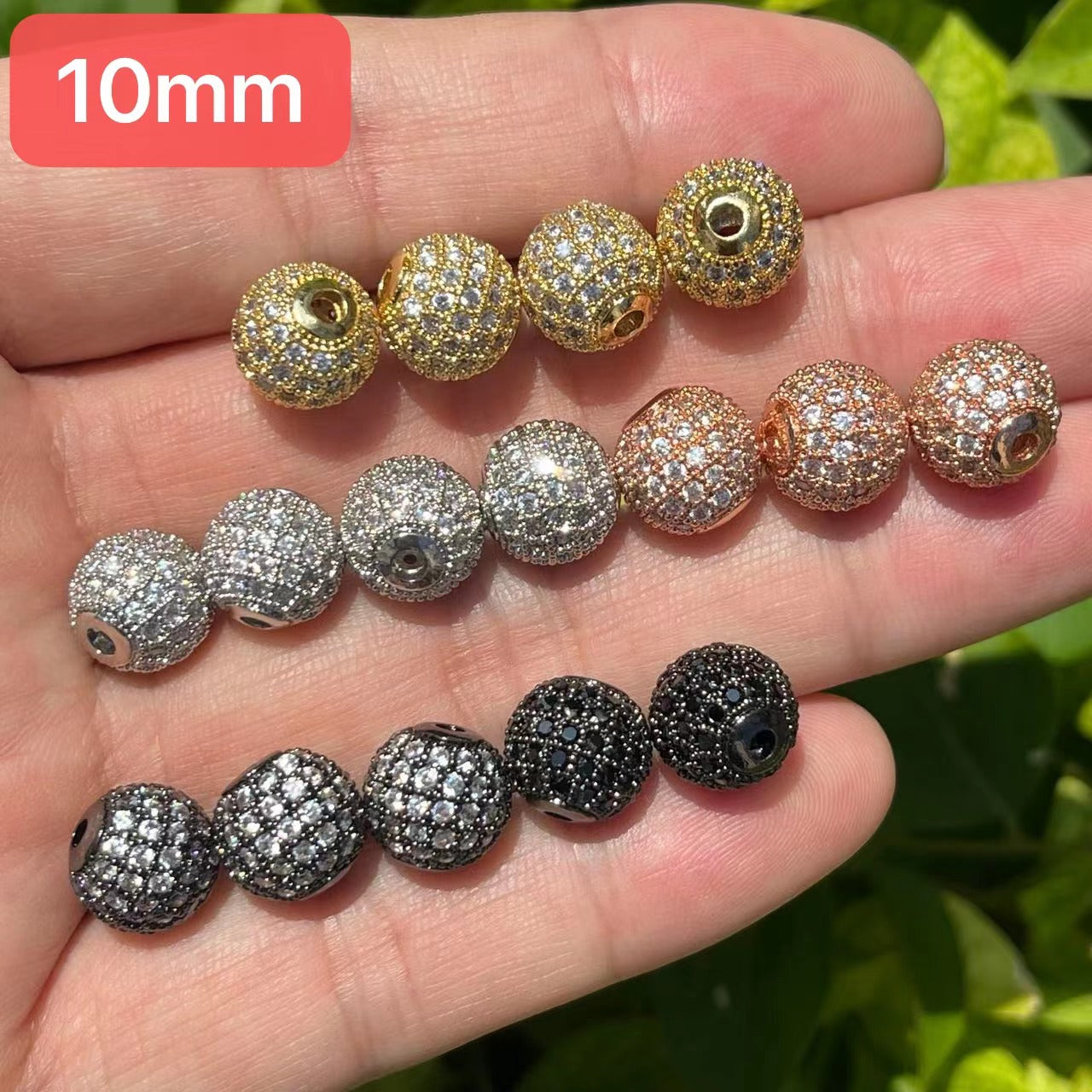 10mm Tennis Ball Beads, Tennis Charm, Sports Beads, Jewelry, Bracelet