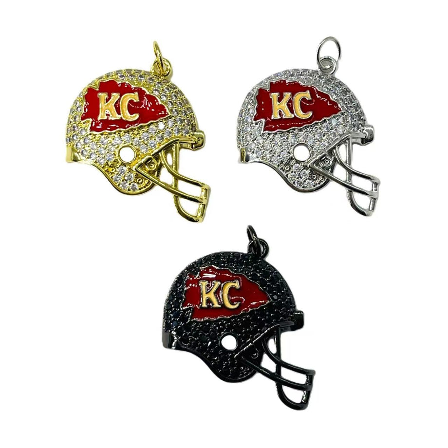 dallas cowboys pandora 14kt gold football helmet charm cz pave charms, KC, 25x29mm, sold per pkg of 10pcs – Charms Beads Vendor Spinning Fishing Reel Claire's | Bags | Model:CP-PB-7101MT-20DXT Passionate Football fans will