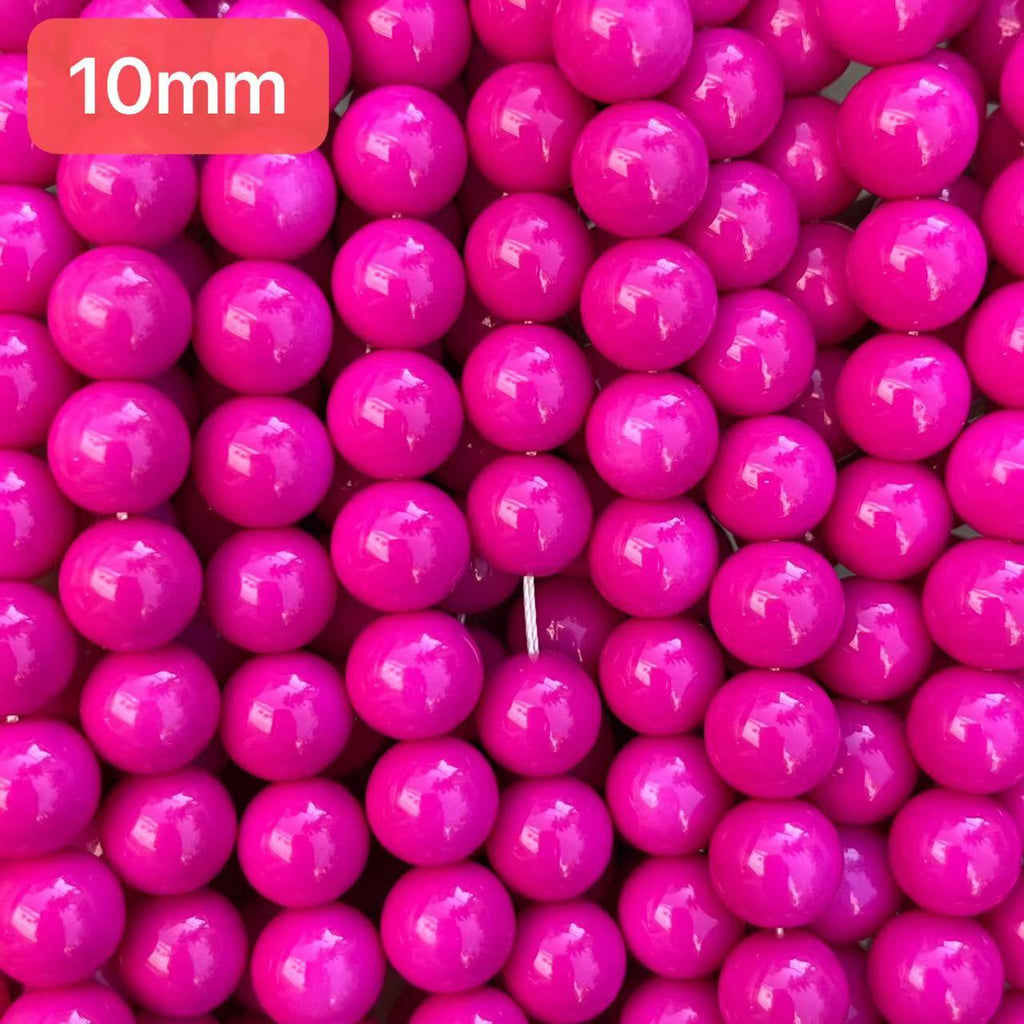 Pink Glass Beads – Charms Beads Vendor