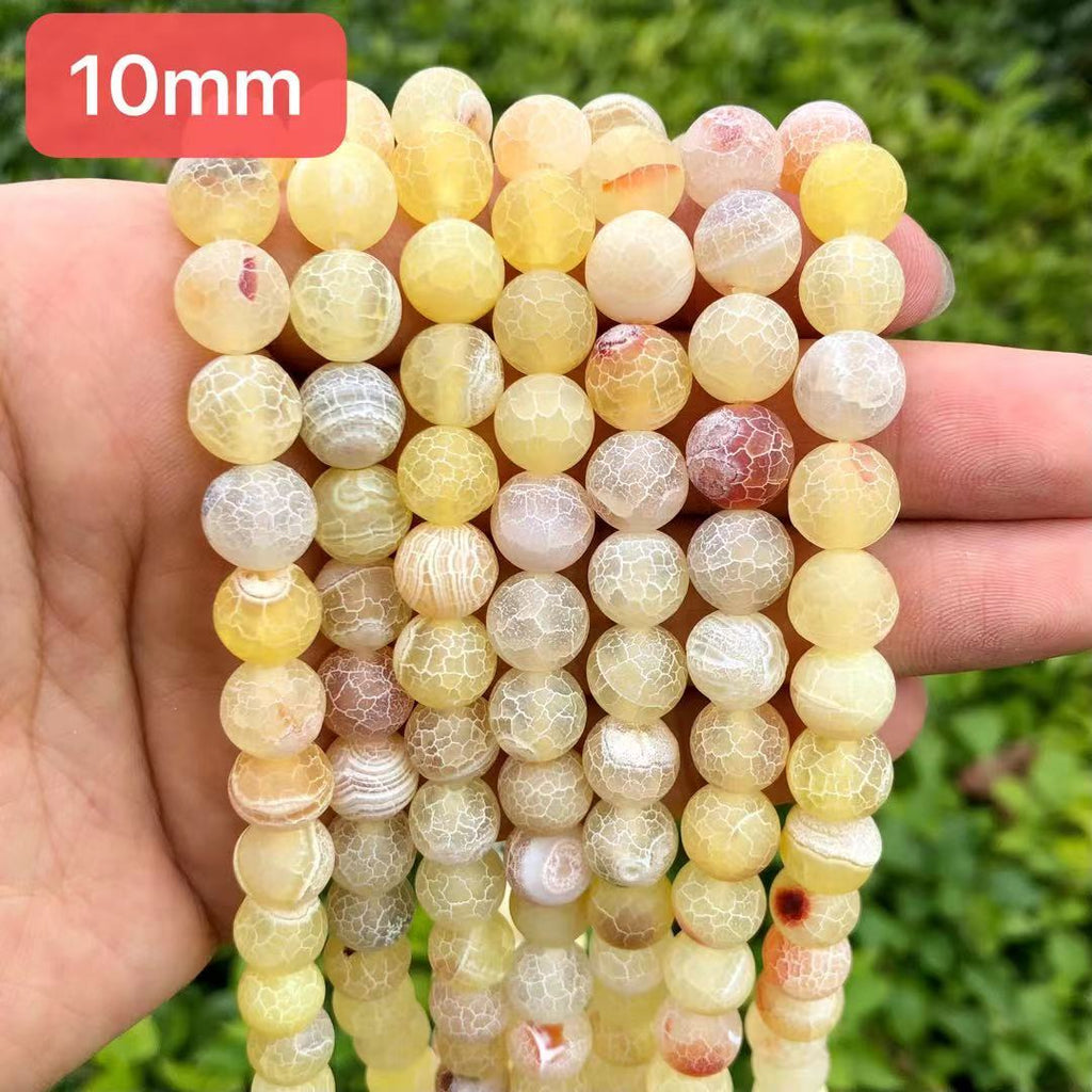 Zenkeeper 108 Pcs Yellow Jade Beads For Jewelry Making 8 Mm Yellow Jade  Gemstones Loose Stone