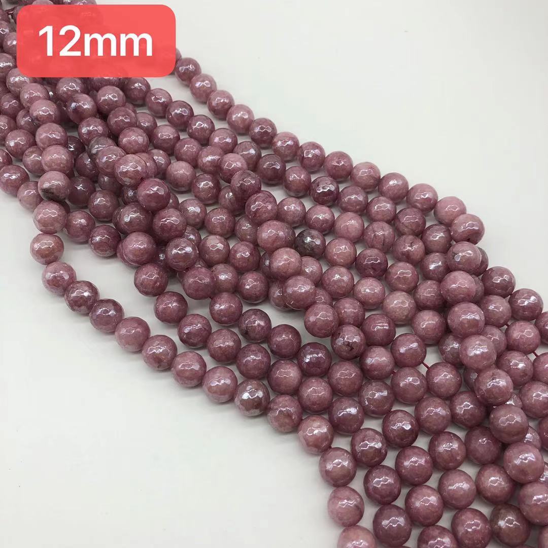 12mm faceted electroplated agate beads, LDD1202, sold per pkg of 1 sta –  Charms Beads Vendor