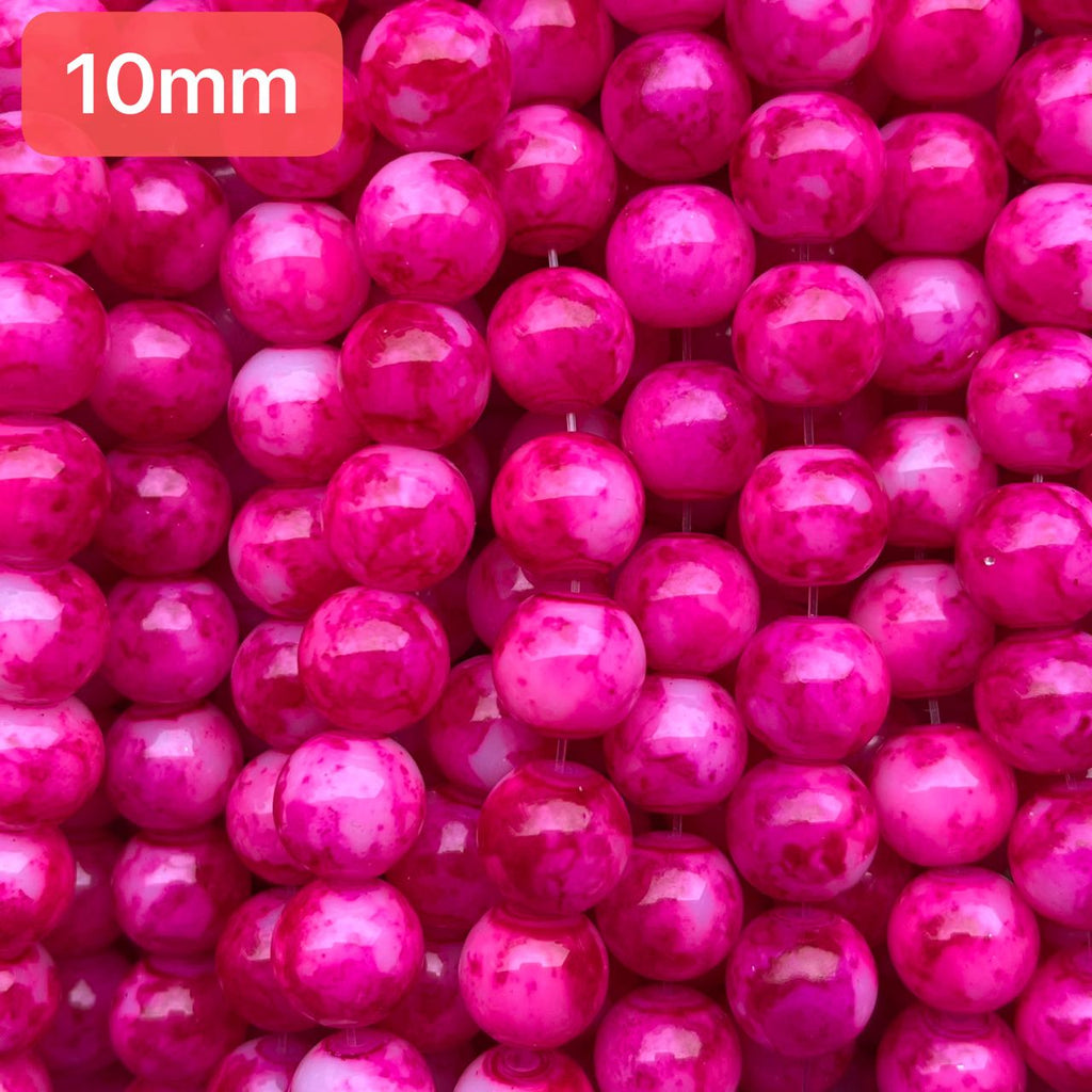 Pink Glass Beads – Charms Beads Vendor