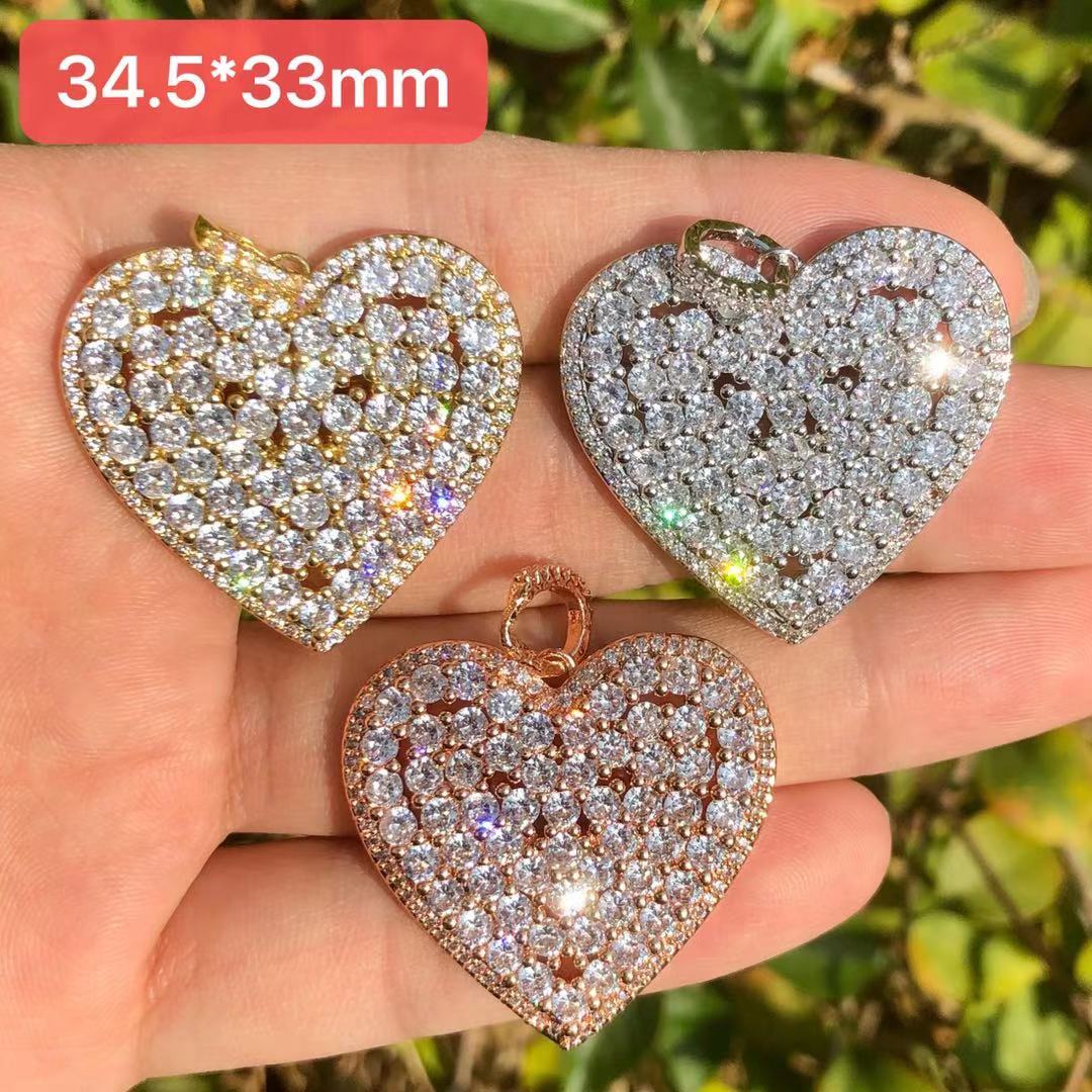 Wholesale DICOSMETIC Heart Charms Heart with Branch and Leaf