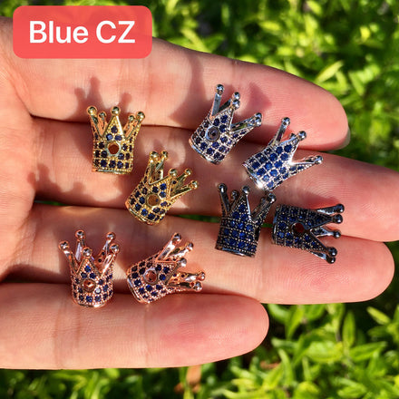 2024 Luxury Micro Pave CZ Ball Crown Charm Bracelets Men Jewelry