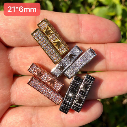 cz spacers - bar collection – Charms Beads Vendor
